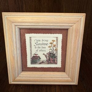 🌷MPressions You Bring Sunshine to the Lives of Others Small Framed Picture
